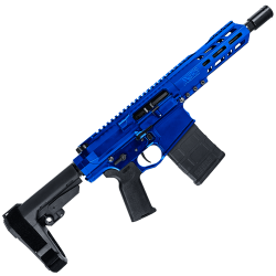 LR-308 7.75" AR-10 Braced Pistol - Flame Blue LR-308 7.75" AR-10 Braced Pistol - Flame Blue