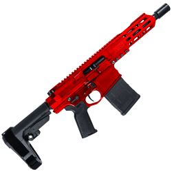 LR-308 7.75" AR-10 Braced Pistol - Red LR-308 7.75" AR-10 Braced Pistol - Red