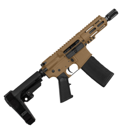 AR15 Micro .300 Blackout Pistol 5" Barrel 4" M-Lok Handguard- Burnt Bronze