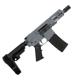 AR15 Micro .300 Blackout Pistol 5" Barrel 4" M-Lok Handguard-Sniper Grey 