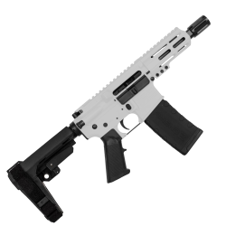 AR15 Micro .300 Blackout Pistol 5" Barrel 4" M-Lok Handguard- Storm Trooper White 