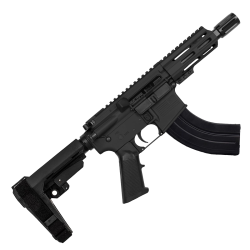 AR15 Micro 7.62x39 Pistol 5" Barrel 4" M-Lok Handguard- BLACK