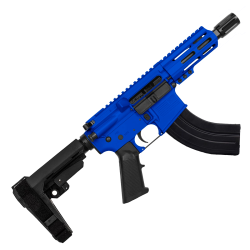 AR15 Micro 7.62x39 Pistol 5" Barrel 4" M-Lok Handguard - Flame Blue