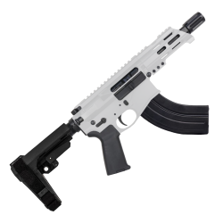 AR15 Micro 7.62x39 Pistol Billet Upper/ Lower 5" Barrel Custom M-Lok Handguard -WHITE