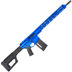 AR 6.5 Creedmoor Custom Semi Auto Rifle 20" Nitride Barrel 18" M-LOK Handguard Magpul PRS Stock - Flame Blue