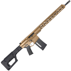 AR 6.5 Creedmoor Custom Semi Auto Rifle 20" Nitride Barrel 18" M-LOK Handguard Magpul PRS Stock - Bronze