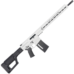 AR 6.5 Creedmoor Custom Semi Auto Rifle 20" Nitride Barrel 18" M-LOK Handguard Magpul PRS Stock- White