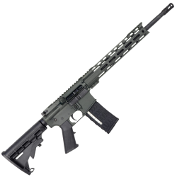 AR-15 Semi Auto .223/5.56 NATO Rifle 16" Barrel M4 Stock 12" Custom Hybrid Slim MLOK- OD Green