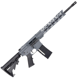 AR-15 Semi Auto .223/5.56 NATO Rifle 16" Barrel M4 Stock 12" Custom Hybrid Slim MLOK-Sniper Grey