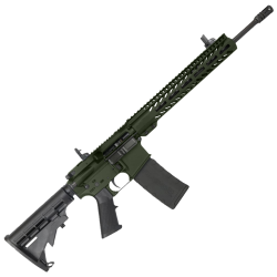 AR-15 Semi Auto 5.56 NATO Rifle 16" Barrel  12" Slim MLOK Handguard - Olive Drab Green