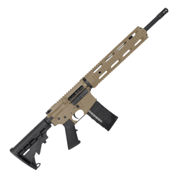 AR-15 Semi Auto .300 AAC Blackout Rifle 16" Barrel M4 Stock 12" Quad Rail Handguard- Magpul FDE 