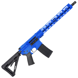 AR-15 .300 AAC Blackout Rifle 16" 1:8 Nitride Barrel 15" Hybrid MLOK Handguard MOE- Flame Blue