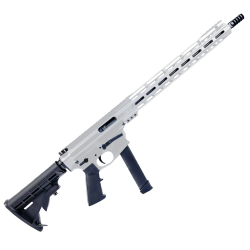 AR9mm 16" Billet Rifle w/ 15" M-LOK Handguard - Storm Trooper White AR9mm 16" Billet Rifle w/ 15" M-LOK Handguard - Storm Trooper White