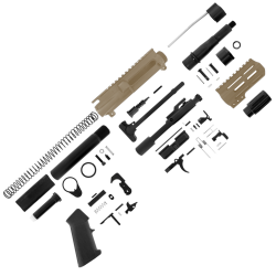 AR-300 5" 300 AAC Blackout Pistol Build Kit w/ 4" M-Lok Handguard - Flat Dark Earth