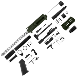 AR-47 5" 7.62x39mm Pistol Build Kit w/ 4" M-Lok Handguard - Olive Drab Green