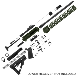 AR-47 16" 7.62x39mm Rifle Build Kit w/ 15" M-Lok Handguard - Olive Drab Green