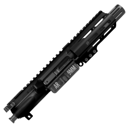 AR9 9mm Pistol Upper Assembly 4" Barrel MLOK Handguard Complete w/ BCG & Charging Handle -Black AR9 9mm Pistol Upper Assembly 4" Barrel MLOK Handguard Complete w/ BCG & Charging Handle -Black