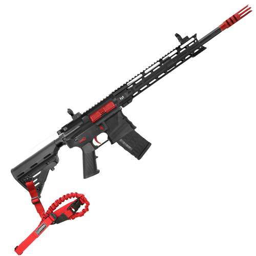 AR-15 Semi Auto .223 5.56 NATO Rifle 16" Barrel 12" M-LOK C-CUT Handguard - RED