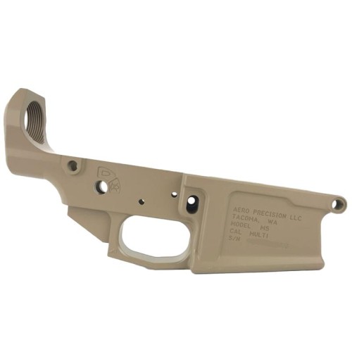 AR10 / LR.308 STRIPPED AERO M5 LOWER RECEIVER -CERAKOTE FDE