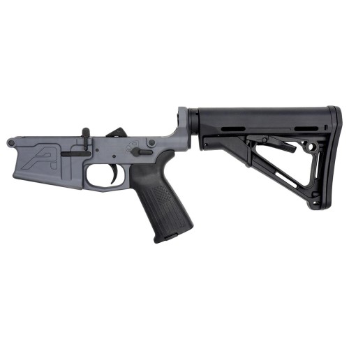 AR-10 / LR.308 AERO M5 COMPLETE LOWER RECEIVER W/ ADJUSTABLE STOCK ASSEMBLY - SNIPER GREY
