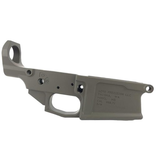 AR10 / LR.308 STRIPPED AERO M5 LOWER RECEIVER -CERAKOTE OD GREEN