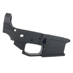 AR-15 Stripped Billet Aluminum Lower Receiver - Cerakote Glacier Black AR-15 Stripped Billet Aluminum Lower Receiver - Cerakote Glacier Black
