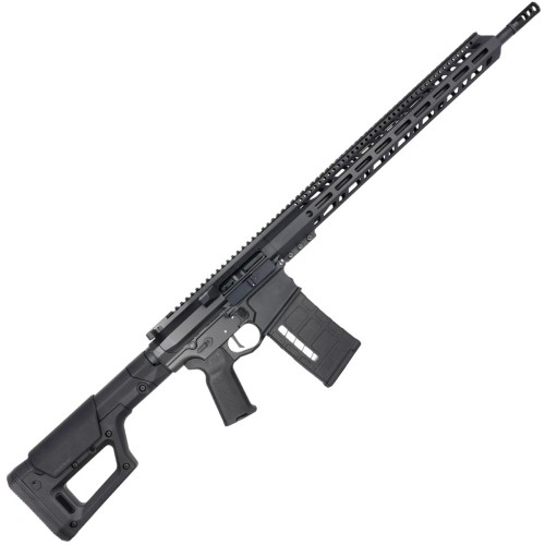 AR 6.5 Creedmoor Custom Semi Auto Rifle 20" Nitride Barrel 18" M-LOK Handguard Magpul PRS Stock-Black