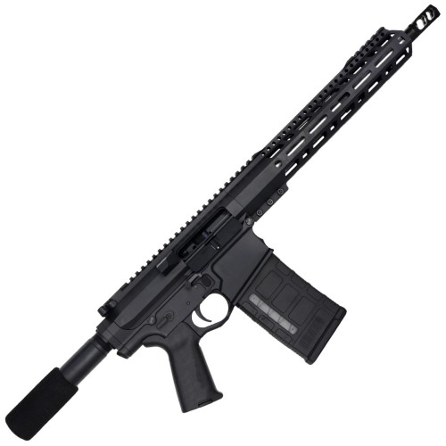 AR LR-308 Custom Semi Auto Pistol 12" Stainless Steel Barrel  12" MLOK Handguard - Black