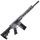 AR-15 Semi Auto .223/5.56 NATO Rifle 16" Barrel M4 Stock 12" Custom Hybrid Slim MLOK-Sniper Grey