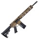 AR-15 Semi Auto .223/5.56 NATO Rifle 16" Barrel M4 Stock 12" Quad Rail Handguard - Bronze