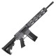 AR-15 Semi Auto .223/5.56 NATO Rifle 16" Barrel M4 Stock 12" Quad Rail Handguard - Sniper Grey
