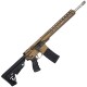 AR-15 Tactical "Alpha Style" .223/5.56 NATO Rifle 16" Stainless 416R Barrel 13" Custom M-LOK -Burnt Bronze