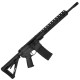 AR-15 Semi Auto 5.56 NATO Rifle 16" Barrel Slick Side Billet Upper / Lower 13" Custom M-LOK Handguard - Black