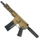 AR-15 Semi Auto .223 5.56 Pistol 7.5" Barrel 7" American Built Custom MLOK Handguard-BRONZE
