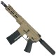 AR-15 Semi Auto .223 5.56 Pistol 7.5" Barrel 7" American Built Custom MLOK Handguard- FLAT DARK EARTH