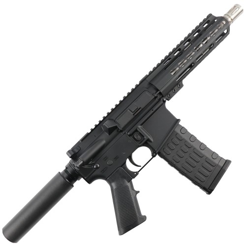 AR-15 Semi Auto 5.56 Tactical Pistol 7.5" Stainless Barrel  7" Custom Keymod Handguard