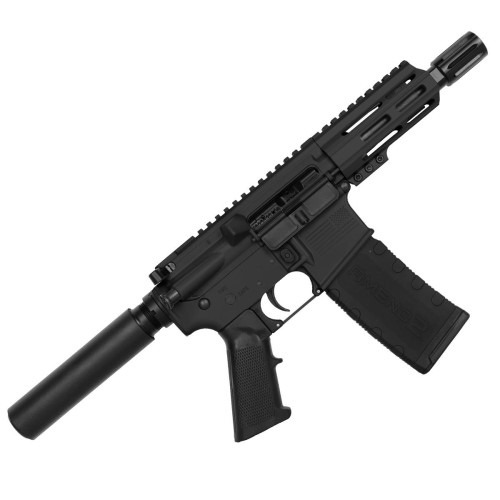 AR15 Micro .223/5.56 Pistol 5" Barrel 4" M-Lok Handguard- BLACK