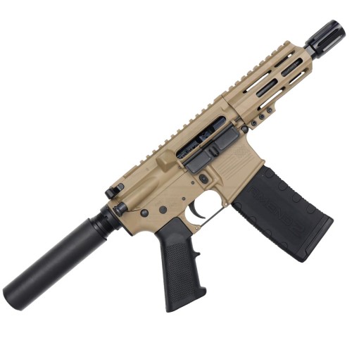 AR15 Micro .223/5.56 Pistol 5" Barrel 4" M-Lok Handguard - Magpul FDE 