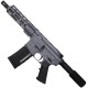 AR-15 Semi Auto .223 5.56 Pistol 7.5" Barrel 7" Custom D-Cut Front MLOK Handguard-Sniper Grey