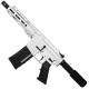 AR-15 Semi Auto .223 5.56 Pistol 7.5" Barrel 7" Custom D-Cut Front MLOK Handguard-White