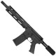 AR-15 Semi Auto 5.56 NATO Mid Range Pistol 10" Barrel Quad Rail Handguard-Black