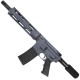 AR-15 Semi Auto 5.56 NATO Mid Range Pistol 10" Barrel Quad Rail Handguard-Sniper Grey 