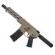 AR15 .223 5.56 Pistol Billet Upper/ Lower 8" Ballistic Advantage Barrel Custom M-Lok w/ Integrated Handstop - FDE