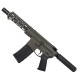 AR15 .223 5.56 Pistol Billet Upper/ Lower 8" Ballistic Advantage Barrel Custom M-Lok w/ Integrated Handstop - OD Green