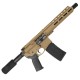 AR15 .223 5.56 Pistol Billet Upper/ Lower 8" Ballistic Advantage Barrel 9" M-Lok Handguard -FDE