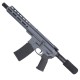 AR15 .223 5.56 Pistol Billet Upper/ Lower 8" Ballistic Advantage Barrel 9" M-Lok Handguard -Sniper Grey 