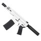 AR15 Micro 556 NATO Pistol Billet Upper/ Lower 5" Barrel Custom M-Lok Handguard - White