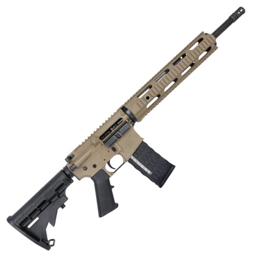 AR-15 Semi Auto .300 AAC Blackout Rifle 16" Barrel M4 Stock 12" Quad Rail Handguard- Magpul FDE 