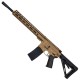 AR-15 Semi Auto .300 AAC Blackout Rifle 16" Barrel Slick Side Billet Upper / Lower 13" Custom M-LOK Handguard - Burnt Bronze