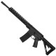 AR-15 Semi Auto .300 AAC Blackout Rifle 16" Barrel Slick Side Billet Upper / Lower 13" Custom M-LOK Handguard - Black